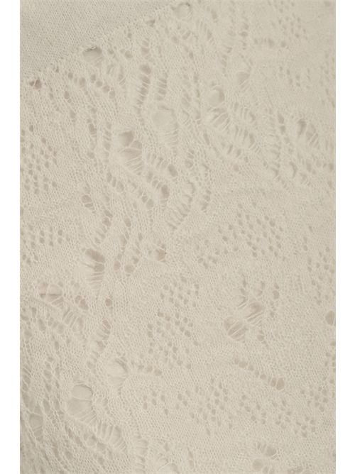 Gonna midi in pizzo di lana D. Exterior | 612673LATTE